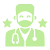 a green and black medical icon